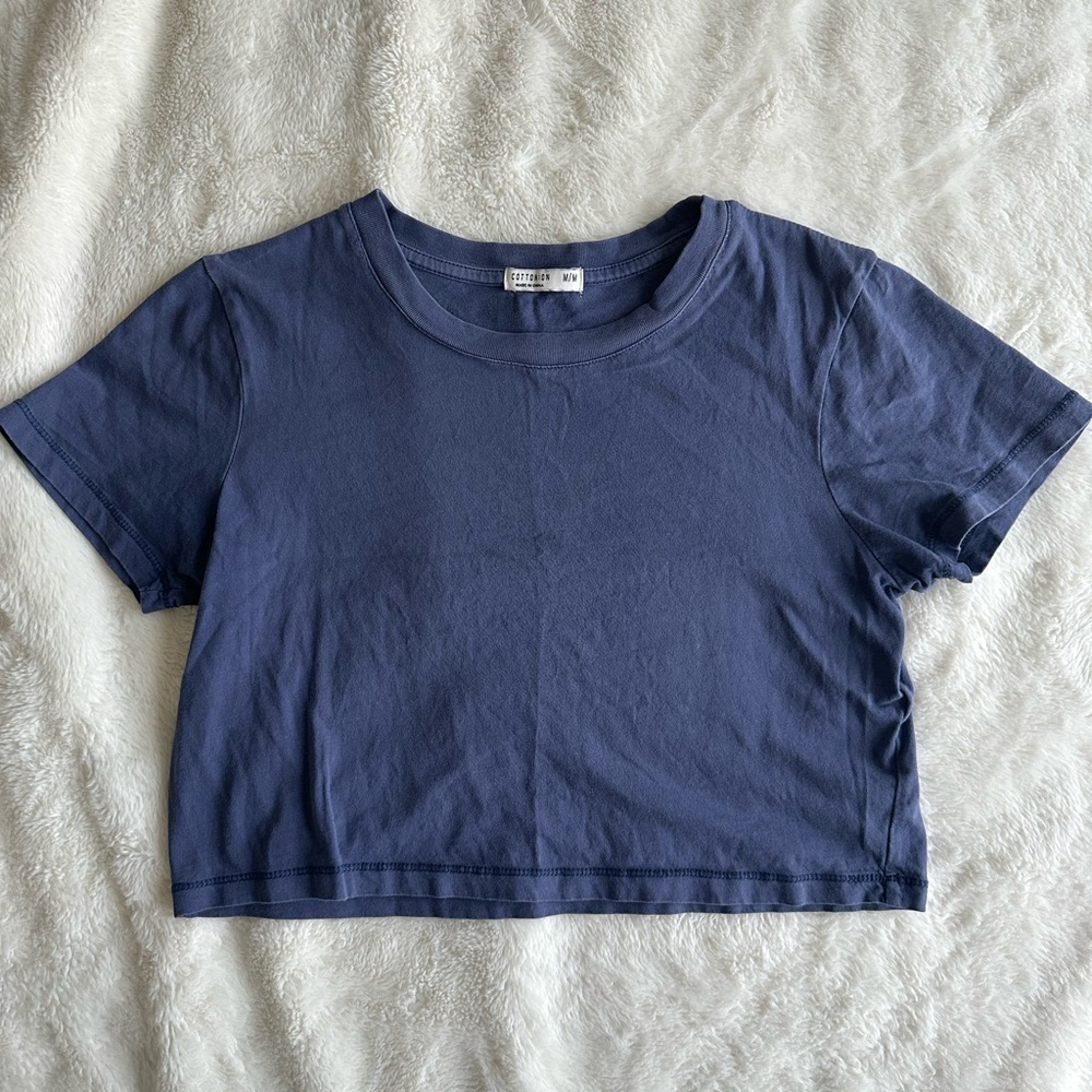 Cotton On Blue Crop Top